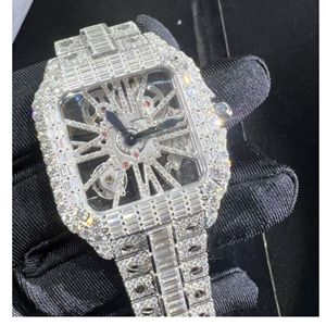 Montre tendance sertie de diamants de laboratoire incolores pour hommes, qualité supérieure, prix de gros - Product Image 1