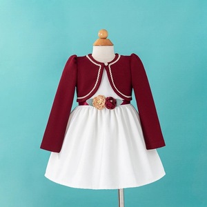 Robe de princesse à volants pour filles avec <span class=keywords><strong>boléro</strong></span> à manches longues, élégante robe de cérémonie pour enfants, robe de fête d'anniversaire, robe de mariage, boutique de vêtements pour enfants, OEM - Product Image 4
