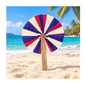 Éventail en feuilles de coco, éventail durable en feuilles de palmier, fait main à partir de feuilles de coco, écologique, décoratif, pour cadeaux, événements, fêtes - Product Image 3
