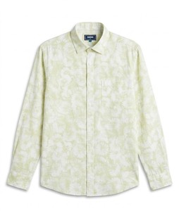 เสื้อเชิ้ตผู้ชายลายทาง แขนยาว ผ้าลินิน/คอตตอน ทรงลำลอง ปกคอพับ ระบายอากาศได้ดี เหมาะสำหรับใส่ในฤดูร้อน - Product Image 1