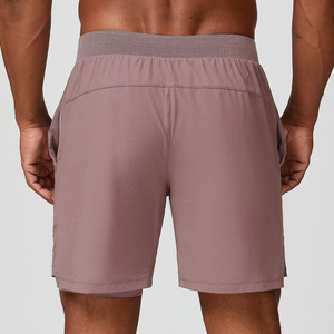 Pantalones Cortos Deportivos de Algodón Sólido para Hombre, Alta Elasticidad, 2 en 1, Cintura con Cordón, Ligeros, Bolsillos Laterales, para Tenis, Pickleball, Pádel - Product Image 5