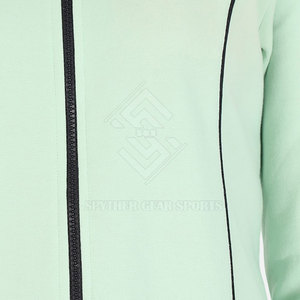 Nouvel ensemble de survêtement décontracté pour femme, tendance, de haute qualité, hiver, couleur unie, service OEM, 2 pièces, col montant, écologique, respirant - Product Image 6