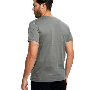 T-shirt uni en coton 100% à col rond, épaule droite, impression de logo personnalisé, t-shirt personnalisé pour homme, créez votre propre logo - Product Image 2