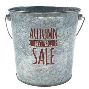Seau de Noël en métal galvanisé de qualité supérieure, à poignées double face, design moderne, pour usage domestique, sublimation vierge, fabriqué en Inde - Product Image 3