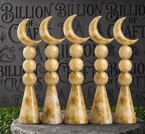 Juego de Figuras de Luna Creciente de Resina Morada Hechas a Mano, Decoración Islámica para el Hogar, Regalo para Ramadán y Eid - Product Image 3