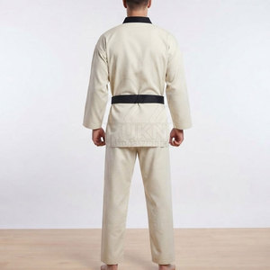 Uniforme de Taekwondo pour hommes, vêtements d'entraînement simples pour arts martiaux, tissu léger et durable, design personnalisé, prix de gros - Product Image 4