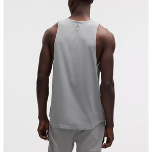 High Quality <b>Men's</b> Sporty Summer Hooded Workout <b>Vest</b> Loose Stand Collar Fitness Breathable Gym Tank Tops Running Washed Front - Product Image 3