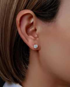 ต่างหูเพชรทรงกลม 1.01 กะรัต แบบคลาสสิก สไตล์อาร์ตเดโค ทองคำแท้ 14K เครื่องประดับชั้นดีสำหรับผู้หญิง ของขวัญสำหรับงานปาร์ตี้สไตล์วินเทจ - Product Image 2