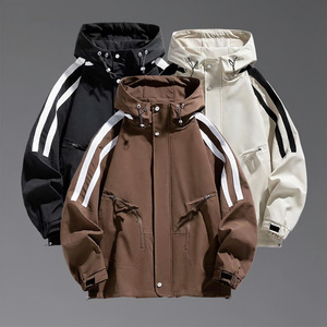 OEM Custom Spring Woven Camouflage Breathable Eco-friendly Fashion Outdoor Men Patchwork Zipper Casual Wear Multiple <b>Jacket</b> - Product Image 3