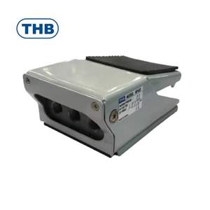 Vanne à pédale pneumatique en alliage d'aluminium THB, 1 entrée 2 sorties, commande automatique de l'air, emballage carton, garantie 1 an - Product Image 3