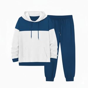 Ensemble de survêtement streetwear personnalisé avec strass et effet délavé, haute qualité, comprenant un pantalon évasé à carreaux et un sweat à capuche - Product Image 4