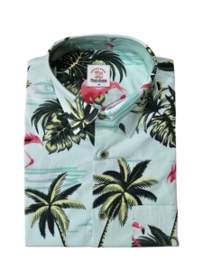 Camisa de manga corta para hombre, estampado AOP 100% algodón, informal y formal, patrón sólido, transpirable y sostenible para un aspecto perfecto de verano - Product Image 2