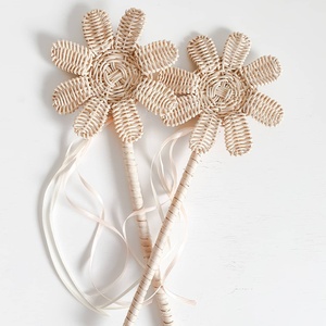 Baguette magique en rotin en forme de cœur, jouets pour enfants, baguettes de fée naturelles pour enfants - Product Image 3