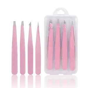 Pince à épiler professionnelle légère et personnalisable de haute qualité en acier inoxydable pour cils et sourcils, écologique - Product Image 2