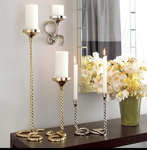 Modern Aluminum Candle Holder Luxury Metallic Decorative Piece For Wedding <b>Table</b> Home Decor And Events - Product Image 2