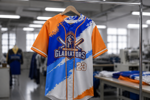เสื้อเบสบอลคุณภาพสูงสั่งทำได้ ขายส่ง เสื้อแฟชั่นยอดนิยม โลโก้สปอนเซอร์ ชุดยูนิฟอร์ม ไซส์ใหญ่ แห้งเร็ว สำหรับกีฬา - Product Image 4