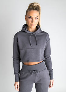 Conjunto Deportivo de Dos Piezas para Mujer, Diseño Personalizado OEM ODM, Color Sólido, Sudadera con Capucha y Pantalones Jogger de Felpa Francesa, Alta Calidad - Product Image 5