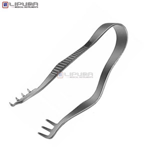 Rétracteur Finsen avec 3x4 pointes acérées de 7 cm en acier inoxydable chirurgical pour rétraction tissulaire, instruments médicaux - Product Image 6