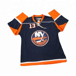 Maillot de hockey sur glace pour homme avec logo brodé New York, en tissu sergé, personnalisable avec le nom de l'équipe, à prix compétitif - Product Image 5