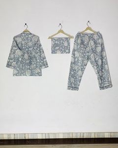 Meilleur ensemble de pyjama bohème ethnique pour femmes, imprimé à la main, prix de gros - Product Image 4