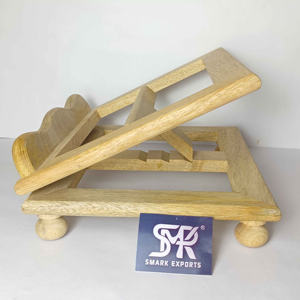 Support de livre en bois écologique professionnel, support de lecture réglable, support de table pliable, fait à la main pour le bureau, l'étude, la maison - Product Image 4