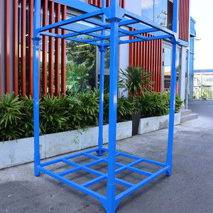 Heavy Duty Steel <b>Pallet</b> with Reinforced Structure for Industrial Warehouse Storage and Material Handling Applications - Product Image 4
