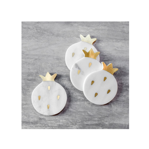 Luxury Marble Drink Coasters Eco-Friendly and Durable Engraved for <b>Desk</b> Supplies Washable - Product Image 5