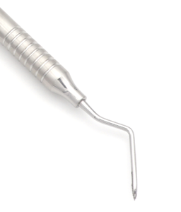 13/14 Heidbrink Curette à racine dentaire dentelée 1,8 mm 17,3 cm, instrument d'extraction dentaire à double extrémité, manche creux, acier inoxydable chirurgical - Product Image 3