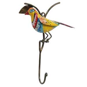 Single Bird <b>Wall</b> <b>Hook</b> Iron Decorative <b>Hook</b> Elegant <b>Wall</b> Mounted Hanger for Home & Gifting Premium Antique Handcrafted 3D - Product Image 2
