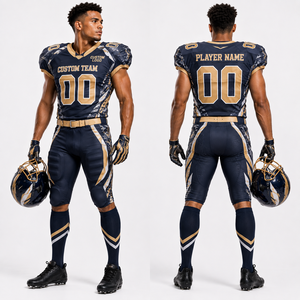 Custom American Football Uniform Jersey <b>Pants</b> Set Quickdry Polyester <b>Mesh</b> Athletic Teamwear Personalized Sublimation Embroidered - Product Image 5