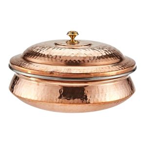 Traditional Handmade Tin Lined Copper <b>Pan</b> with Brass Handles Culinary Cookware <b>Set</b> for Home and Commercial Kitchens - Product Image 2