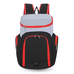 Mochila negra tipo duffle, bolsas de lona con logotipo personalizado de fábrica, logotipo personalizado de fabricante, mochila moderna de viaje y fitness, ligera. - Product Image 2