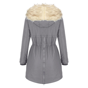 Custom <b>Women</b> <b>Belted</b> Parka <b>Coat</b> Thickened Winter Outdoor Long Jacket Pakistan Manufacturer <b>Women</b> Parka - Product Image 2