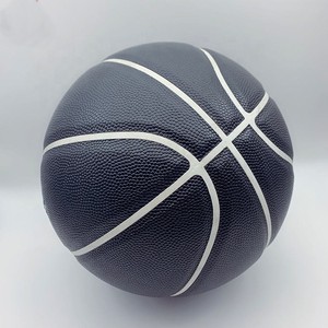 Balón de Baloncesto de Cuero PU Blanco y Negro, para Interior y Exterior, Talla 7, Talla 6, Talla 5, Marca Personalizada, Balones de Baloncesto de Goma Duraderos, Balón de Entrenamiento - Product Image 3