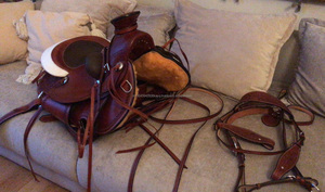 Western Roping Ranch Wade Saddle set Western Riding Horse Saddle Western Dressage Saddles para Horses Rider Portable - Product Image 3