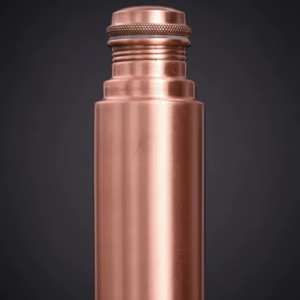 Classic <b>Copper</b> <b>Drinking</b> <b>Bottle</b> Traditional Hydration Flask for Daily Wellness Kitchen Dining and Travel Use - Product Image 1