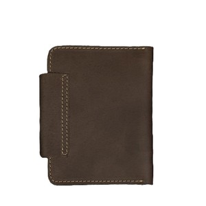 Dark Grey Brown Real Genuine Leather Dual Passport Holder Case Slim <b>Travel</b> Organizer <b>Wallet</b> Multi Pocket Cover Protector - Product Image 3