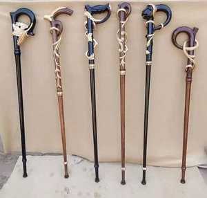 Canne de marche en bois faite à la main avec poignée en forme d'aigle, design imitation antique durable pour le soutien et l'équilibre amélioré - Product Image 5