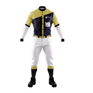 El mejor diseño de uniformes de béisbol de estilo de moda en diferentes colores Etiqueta privada Sus propios uniformes de béisbol - Product Image 5