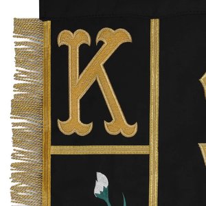 Bandera de la Comandancia de los Grandes Caballeros Templarios, Bordada a Máquina, Impermeable, Duradera, Diseño Personalizado, Insignia Masónica - Product Image 6