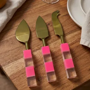 Stylish Wood <b>Mirror</b> Polish Salad Server Set Eco-Friendly Bulk Tableware Modern Kitchens Restaurants - Product Image 3