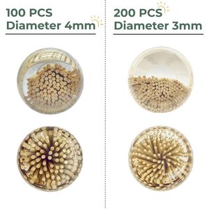 200 Spiedini di Bambù da 25 cm per Grigliate, BBQ, Shish Kebab, Frutta, Antipasti, Fontane di Cioccolato, Cocktail e Accessori per Barbecue - Product Image 3