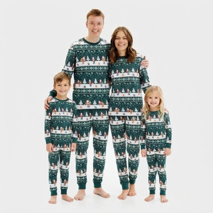Conjunto de Chándal Navideño para Mujer, Personalizado con Estampado, Top de Manga Larga y Pantalones a Juego, Pijama Cálido de Invierno, Ropa de Estar por Casa, Conjunto Festivo de Invierno - Product Image 1