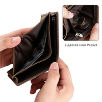 Portefeuille court en cuir pour homme avec logo personnalisé, nouveau design, porte-cartes pour homme, portefeuille en cuir personnalisé, nouveau style