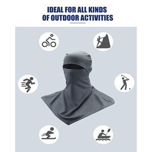 Cagoule légère d'été longue pour l'aventure en plein air, masque intégral anti-humidité, couvre-chef rafraîchissant, protection solaire - Product Image 3