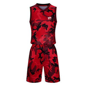 ชุดบาสเก็ตบอลคุณภาพดีที่สุด ผลิตจากโพลีเอสเตอร์ 100% ชุดกีฬาออกแบบใหม่สั่งทำได้ - Product Image 1