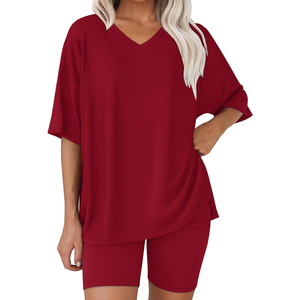 Stylish Wear <b>Tie</b> Dye <b>Set</b> For Women's Polyester Spandex Tending Product With Solid Color Breathable <b>Set</b> For Women's - Product Image 5