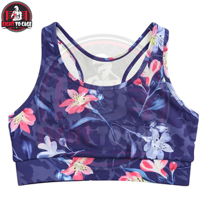 Purple Customized Front Logo High Quality High Support Eco-Friendly Yoga Sports <b>Bra</b> for Women Quick Dry Breathable - Product Image 4