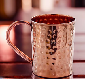Handcrafted Copper Mug Traditional Hammered Drinking Mug Beer Coffee Tea Copper <b>Drinkware</b> - Product Image 6