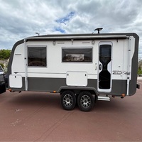 Caravane pliante moderne légère pour 4 personnes, conforme aux normes australiennes, avec suspension indépendante
